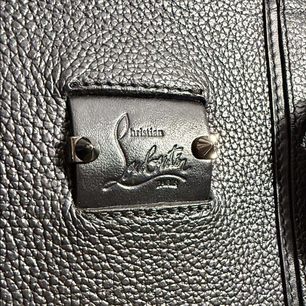 Christian Louboutin Black and Red Leather Large Briefcase - Picture 5 of 14